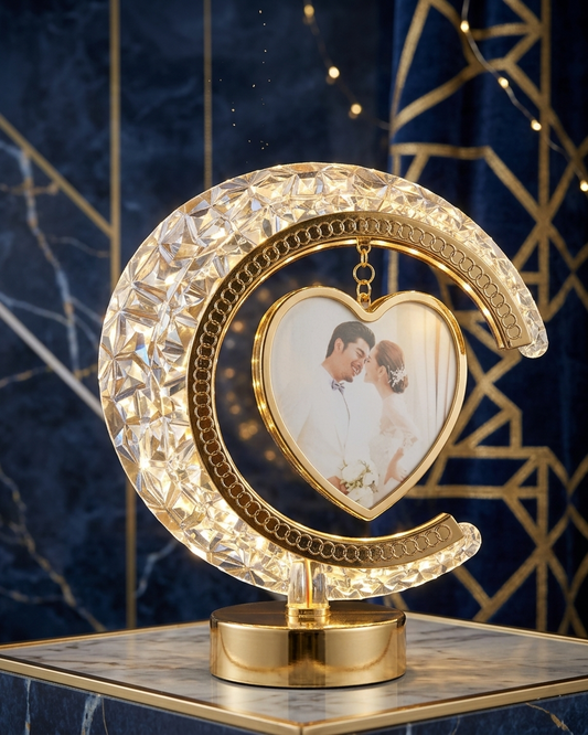 Personalized Crystal LED Photo Lamp ✨