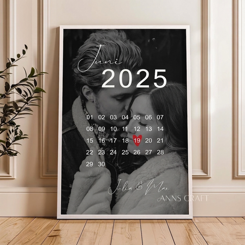 Personalized Couple Calendar Frame