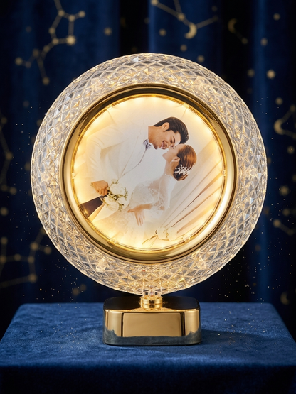 Personalized Crystal LED Photo Lamp ✨