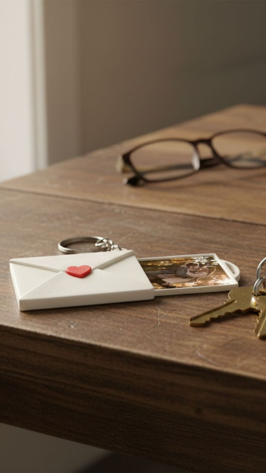 Messege Photo Love Keychains